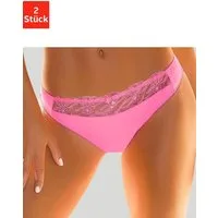 Nuance by Lascana Slip (Packung, 2 Stück) mit schöner Stickereispitze