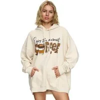 Worldclassca Hoodie Worldclassca Oversized Enjoy COFFEE Hoodie Kapuzenpullover Sweatshirt ENJOY THE MOMENT COFFEE