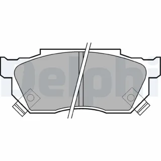 Delphi Bremsbel?ge vorne Honda Civic Crx