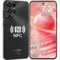 OUKITEL C68 4G Android 15 Smartphone (18,28 cm/7.2 Zoll, 256 GB Speicherplatz, 64 MP Kamera, 7,2" HD+ 120Hz, 64MP+8MP, 6000mAh, Dual SIM 4G, NFC, Face ID)