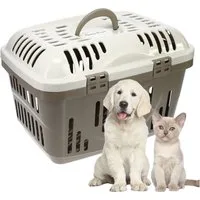 GarPet Tiertransportbox Transportbox Katze Hundetransportbox Oben Öffnen Katzentransportbox