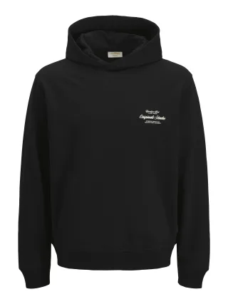 JACK&JONES - JORNORREBRO TYPO BACK SWEAT HOOD SN JNR Schwarz - Gr. - 152