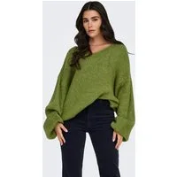 JDY V-Ausschnitt-Pullover JDYDINEA L/S REVERSIBLE PULLOV. KNT NOOS Kunstfaser, regular fit