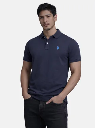 U.S. Polo Assn. Herren Poloshirt aus Baumwolle in Piqué-Optik