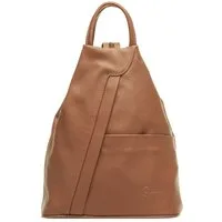 Caspar Cityrucksack 2in1 sportliche Leder Schultertasche - SIGNATURE LINE - Modell No.782