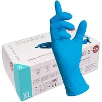 GUARD 5 Einweghandschuhe 200er Box blaue Einweghandschuhe GROSSPACKUNG (Art.112008) beidseitig tragbar, puderfrei