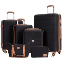 Travelhouse Trolleyset Bari, 4 Rollen, (Spar-Set, 6 tlg., Hartschalen Trolley-Set 6-teilig)