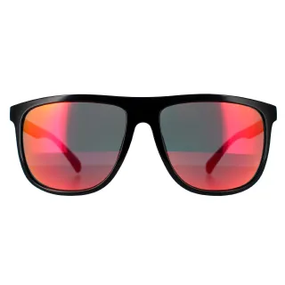Guess Square Mens glänzend schwarz Rauch polarisiert GF0270