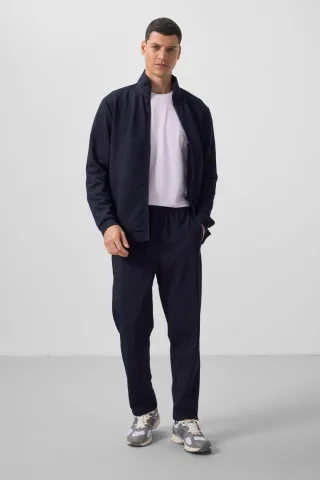 Herren Langarm-Reißverschluss Sweatshirt und Hose Set