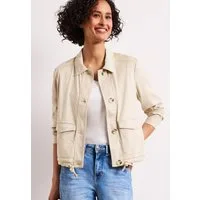 STREET ONE Kurzjacke in Velours-Optik