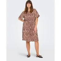 ONLY CARMAKOMA Sommerkleid CARSHILLA 2/4 KNEE DRESS VIS AOP BS