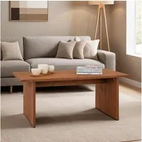 IDIMEX Couchtisch SALTO, Wohnzimmertisch aus Kiefer Massivholz, rechteckig, Sofatisch dunkelbra