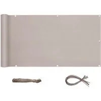 Sekey Balkonsichtschutz Meterware 75cm hoch Balkonsichtschutz Wetterfest Balkonbespannung Terasse Wetterfest, Sonnenschutz blickdicht, für 100% Privatsphäre