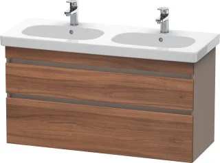 Duravit DuraStyle Waschtischunterbau wandhängend Nussbaum & Basalt Matt 1150x453x610 mm - DS64860794 DS648607943