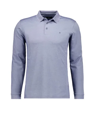 RAGMAN - Softknitpolo langarm Modern Fit - Gr. - XL