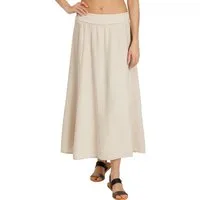 Caspar Maxirock Damen Musselin Maxi Rock lang 100% Baumwolle Made in Italy - Ro036