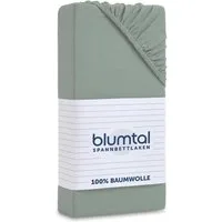 Blumtal Spannbettlaken Blumtal Basics 100% Baumwolle, Baumwolle, Gummizug: Rundum, (1 Stück), Jersey Bettlaken - atmungsaktiv, strapazierfähig und faltenfrei