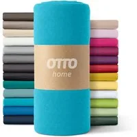 OTTO home Spannbettlaken PAPRIKA, Microfaser-Jersey, Gummizug: rundum, (1 Stück), Bettlaken Laken in zwei Qualitäten: Fleece & Jersey, schnelltrocknend