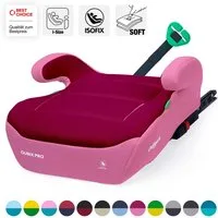 Daliya® Kindersitzerhöhung QUBIX PRO ISOFIX Kindersitz, ab: ab 6 Jahre oder 125cm Körpergröße, bis: bis 12 Jahre oder 150cm Körpergröße, ab: 125 cm, bis: 150 cm, (Packung, 1-tlg), ISOFIX, I-Size, Gurtfix, ergonomisch, weich, waschbarer Bezug