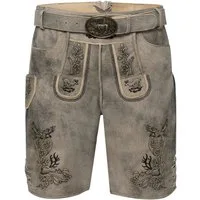Reitmayer Trachtenlederhose Kurze Lederhose mit Gürtel