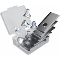 Grizzly Tools Mährobotermesser Ersatzmesser-Set für Parkside Akku Mähroboter PAMR 500 A1 (6-St., Set), Für Parkside Mähroboter