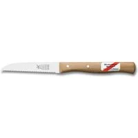 Windmühlenmesser Gemüsemesser Klassiker, Wellenschliff Rotbuche 85 mm rostfrei