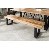 riess-ambiente Sitzbank IRON CRAFT 170cm natur / schwarz, mit Massivholz-Platte