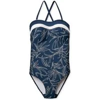 Schiesser Badeanzug Swimsuit Ocean Blue Floral dunkelblau