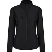 Velilla Softshelljacke schlanke Passform ♀ Schwarz 3XL (1-St) wasserabweisend, winddicht und atmungsaktiv