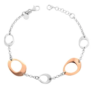 Orphelia 'Isotta' Damen-Armband aus 925er Sterlingsilber – Silber/Rosé ZA-7192