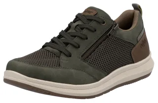 Rieker Sneaker, Halbschuh, Freizeitschuh, Schnürschuh mit seitlichem Reißverschluss