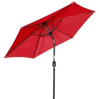 Angel Living Sonnenschirm Ø 300 cm, UV-Schutz 50+, Rund, aus Polyester, für den Balkon, den Strand, den Garten oder die Terrasse, 4.7kg
