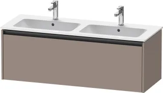 Duravit Ketho.2 Waschtischunterbau wandhängend Basalt Matt 1280x480x440 mm - K25066043430000 K25066043430000