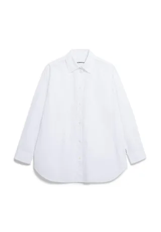 Armedangels - Bluse aus Bio-Baumwolle - Maalgaa weiß - Gr. - S
