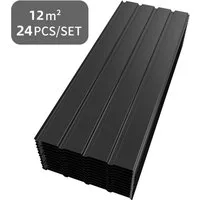Mondeer Wellplatte Dachplatten, 12 m², (24-St), Trapezblech 110cm x 46cm verzinkt Profilblech Dachblech