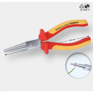 Brilliant Tools VDE Rundzange, 170 mm - BT068015