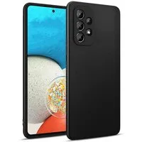 CoolGadget Handyhülle Handy Schutzhülle für Samsung Galaxy A53 5G matt schwarz 6,5 Zoll, Silikon TPU Hülle Schutz Tasche Cover schlicht Slim Case