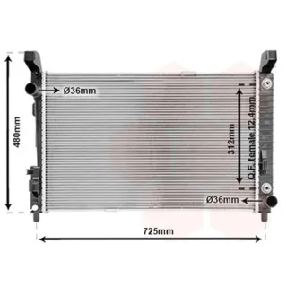 Van Wezel Motork?hler Mercedes A-Klasse W169 B-Klasse W245 30002364