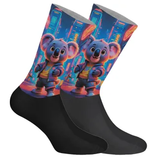 Lustig bedruckte lange Socken für Herren und Damen