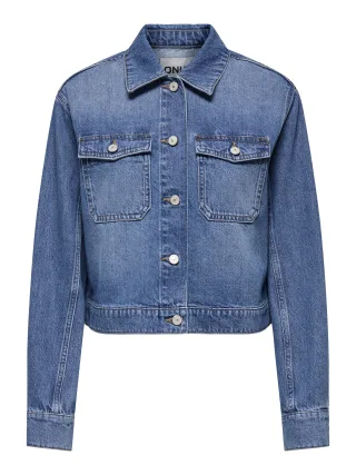 ONLY - ONLLUMI LS JACKET DNM PIM NOOS medium blue denim - Gr. - S