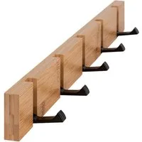 ONVAYA Garderobe Garderobenhaken, Wandgarderobe Bambus, Garderobenleiste