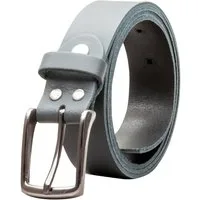 COLOGNEBELT Ledergürtel OM310-SL-Grau MADE IN GERMANY, Grau Kürzbar, 100 % Echtleder, Aus einem Stück, Unisex