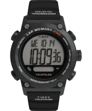 Timex Triathlon Schwarz Herren Armbanduhr TW5M66900