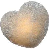 MARELIDA LED Dekolicht LED Herz Leuchtherz Grabherz Dekoherz Muttertag 13cm Timer Grabschmuck, LED Classic, warmweiß (2100K bis 3000K)