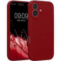 kwmobile Smartphone-Hülle Handyhülle für Apple iPhone 17 Hülle, Hülle Silikon gummiert - Handyhülle - Handy Case in Rhabarber Rot