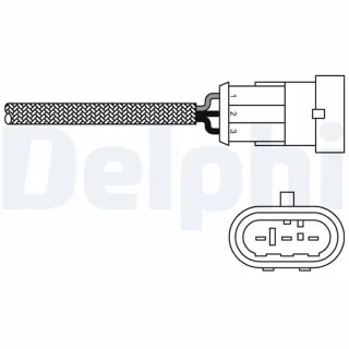 Delphi Lambdasonde vor Katalysator Renault Clio Kangoo ES10971-12B1