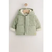 Next Steppjacke Baby Steppjacke in Knitteroptik mit Bär-Gesicht (1-St)
