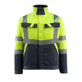 MASCOT Forster Jacke SAFE LIGHT Hi-vis Gelb / Schwarzblau 3XL - 15909-948-17010-3XL