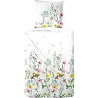 Primera Bettwäsche Renforce-Bettwäsche Oh my Garden, Renforcé, 2 teilig, mit zarten Blüten