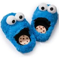 Krümelmonster Krümelmonster Slipper, Gr. XL / 44-46 Plüsch Hausschuhe